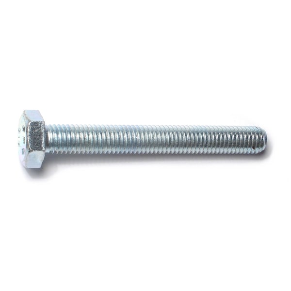 Midwest Fastener Class 8.8, M10-1.50 Hex Head Tap Bolt, Zinc Plated Steel, 80 mm L, 5 PK 78365 - main